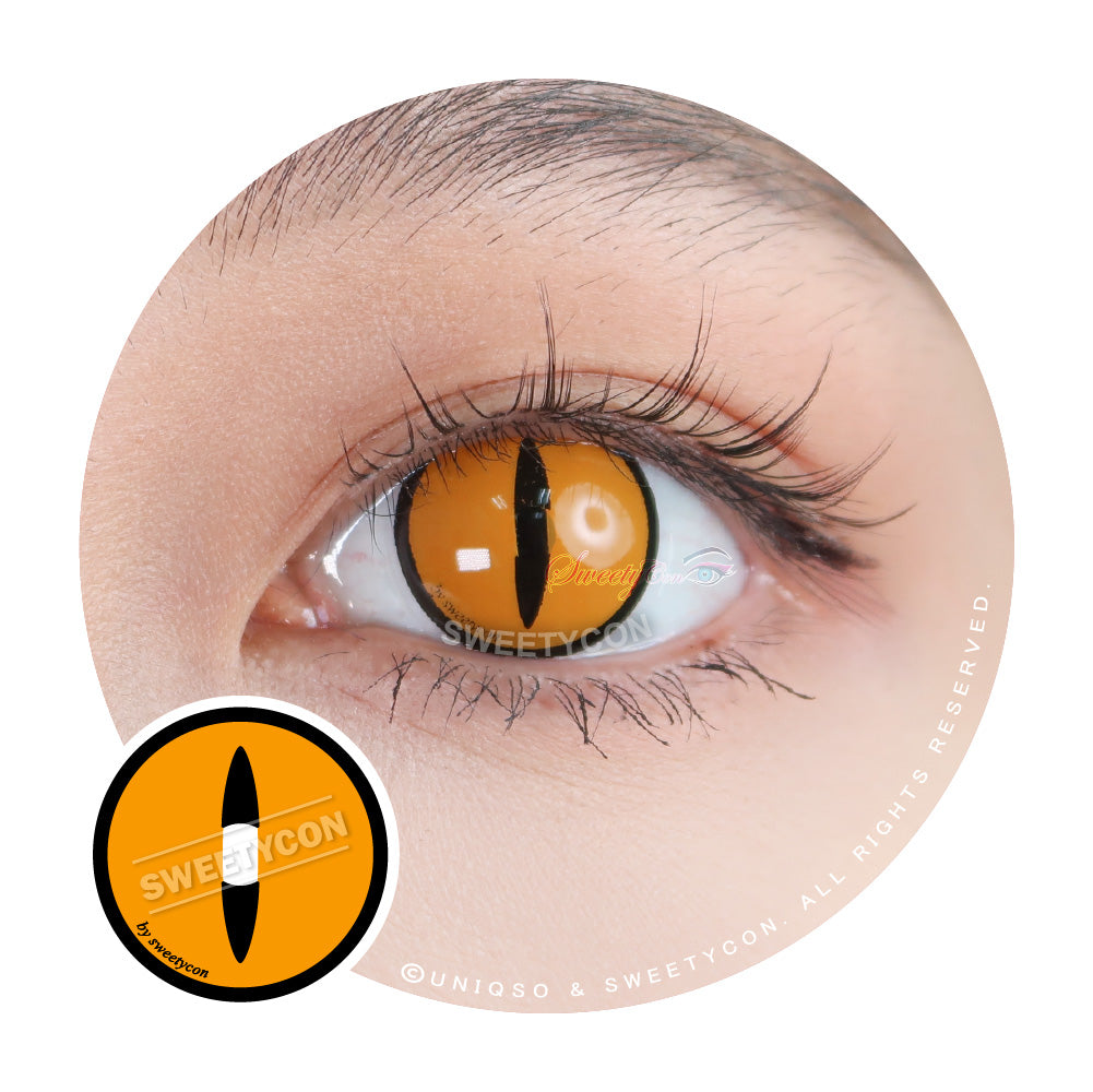 Sweety Crazy Gold Demon Eye / Cat Eye (1 lens/pack)-Crazy Contacts-UNIQSO EU