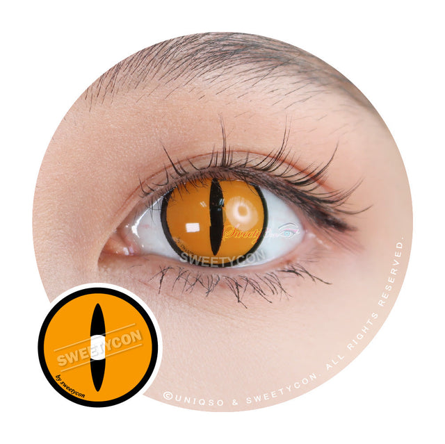 Sweety Crazy Gold Demon Eye / Cat Eye (1 lens/pack)-Crazy Contacts-UNIQSO EU