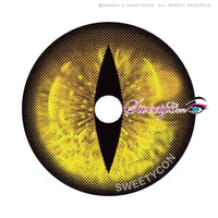 Sweety Crazy Gold Demon Eye / Cat Eye (New) (1 lens/pack)-Crazy Contacts-UNIQSO