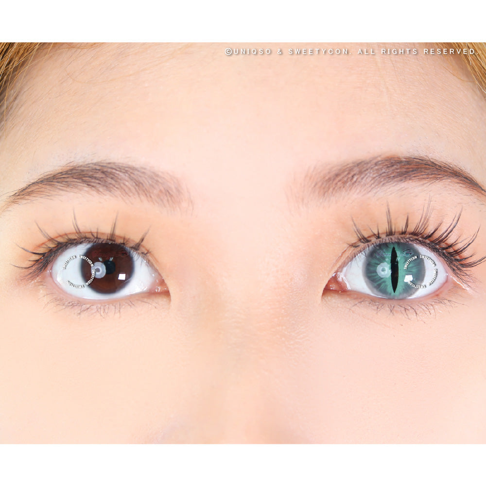 Sweety Crazy Gray Demon Eye / Cat Eye (New) (1 lens/pack)-Crazy Contacts-UNIQSO EU