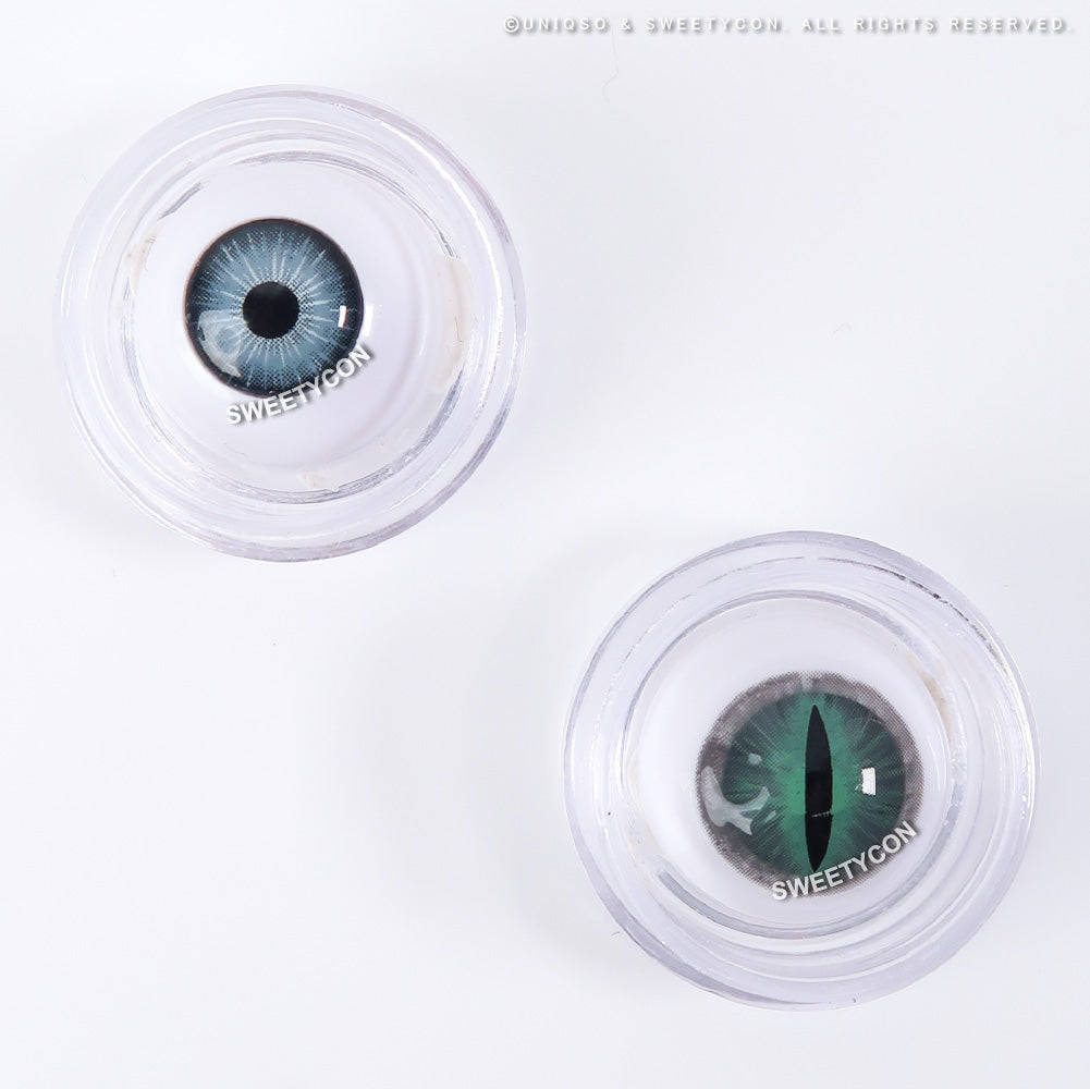 Sweety Crazy Gray Demon Eye / Cat Eye (New) (1 lens/pack)-Crazy Contacts-UNIQSO EU