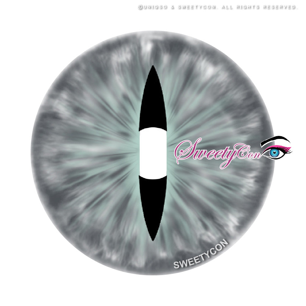 Sweety Crazy Gray Demon Eye / Cat Eye (New) (1 lens/pack)-Crazy Contacts-UNIQSO EU