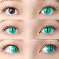 Sweety Crazy Green Demon Eye / Cat Eye (New) (1 lens/pack)-Crazy Contacts-UNIQSO EU