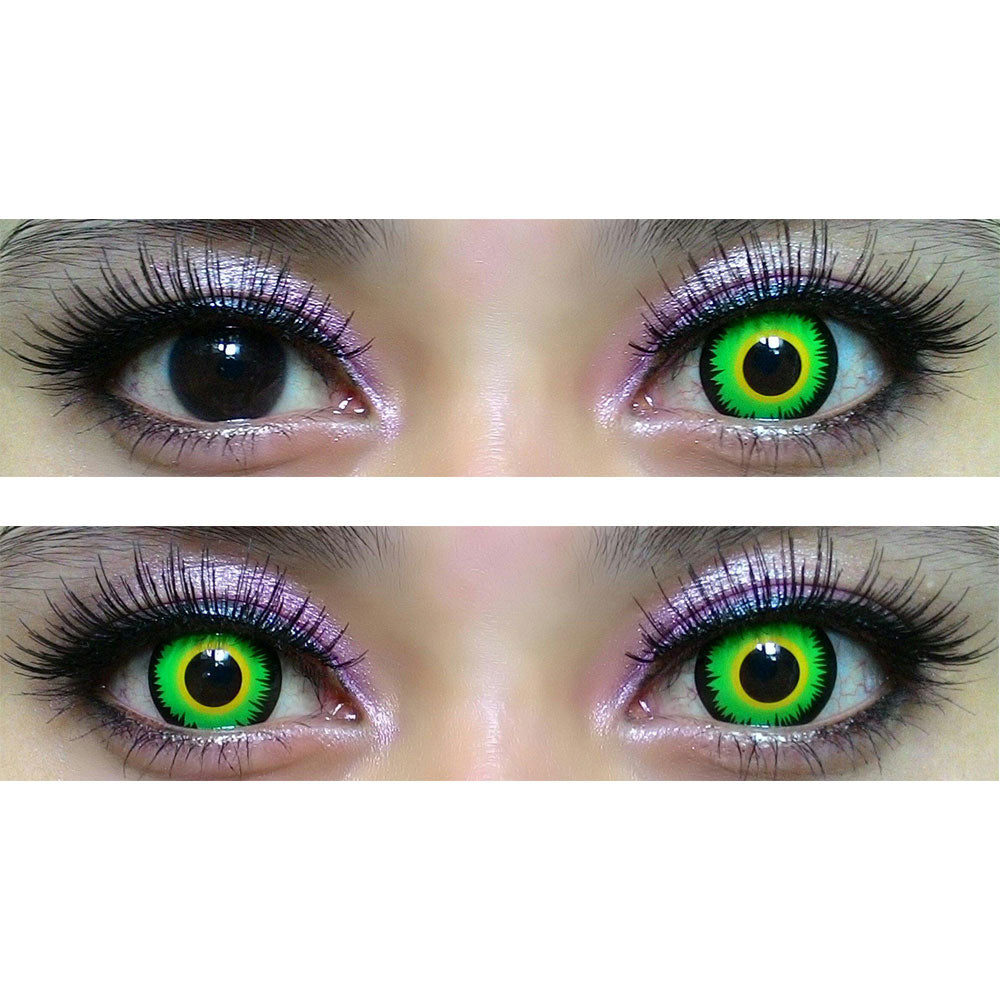 Sweety Crazy Green Werewolf (1 lens/pack)-Crazy Contacts-UNIQSO EU