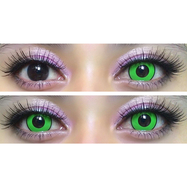 Sweety Crazy Green Zombie / Manson / Frankenstein (1 lens/pack)-Crazy Contacts-UNIQSO EU