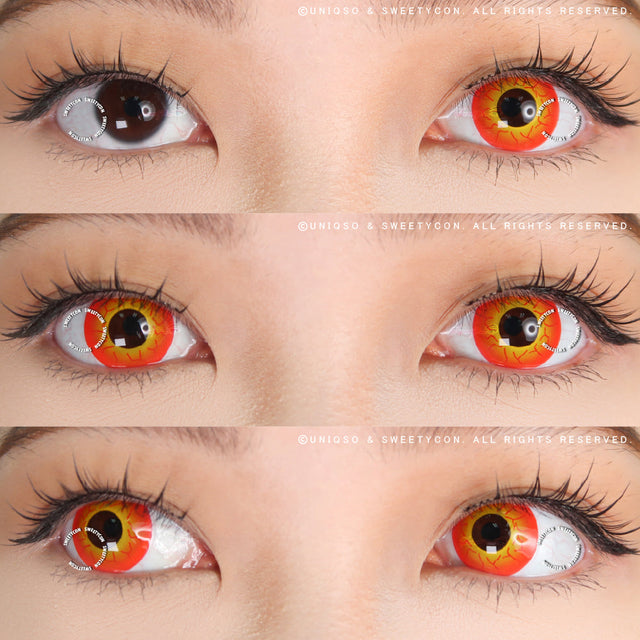 Sweety Crazy Inferno Vein (1 lens/pack)-Crazy Contacts-UNIQSO EU