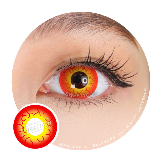 Sweety Crazy Inferno Vein (1 lens/pack)-Crazy Contacts-UNIQSO EU