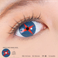 Sweety Crazy Knave Cross (1 lens/pack)-Colored Contacts-UNIQSO EU