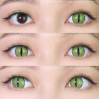 Sweety Crazy Lens Yellow Demon Eye Black Slit (1 lens/pack)-Colored Contacts-UNIQSO EU