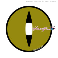 Sweety Crazy Lens Yellow Demon Eye Black Slit (1 lens/pack)-Colored Contacts-UNIQSO EU