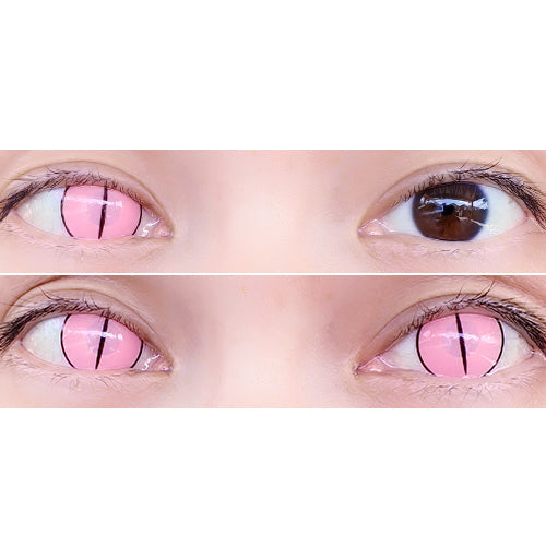 Sweety Crazy Light Pink Demon Eye / Cat Eye (1 lens/pack)-Colored Contacts-UNIQSO EU