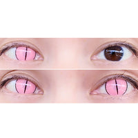 Sweety Crazy Light Pink Demon Eye / Cat Eye (1 lens/pack)-Colored Contacts-UNIQSO EU
