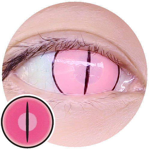 Sweety Crazy Light Pink Demon Eye / Cat Eye (1 lens/pack)-Colored Contacts-UNIQSO EU