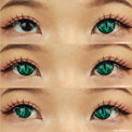 Sweety Crazy Lizard Eye Green (1 lens/pack)-Crazy Contacts-UNIQSO EU