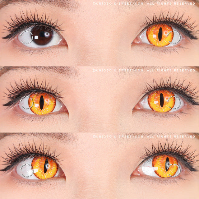 Sweety Crazy Mystery Orb Orange (1 lens/pack)-Crazy Contacts-UNIQSO EU