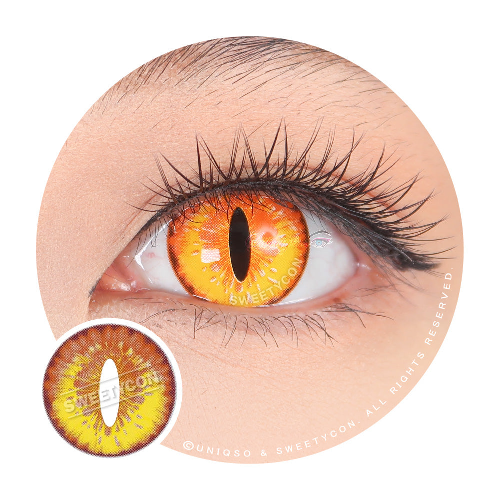 Sweety Crazy Mystery Orb Orange (1 lens/pack)-Crazy Contacts-UNIQSO EU
