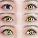 Sweety Crazy Mystic Yellow colored contacts