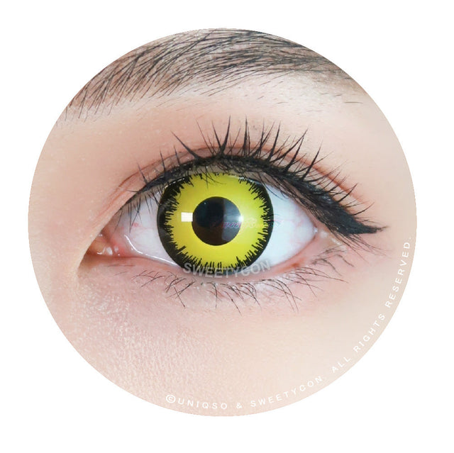Sweety Crazy Mystic Yellow (1 lens/pack)-Colored Contacts-UNIQSO EU