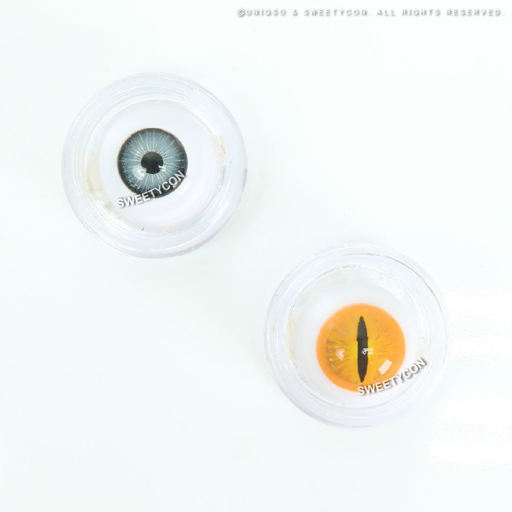 Sweety Crazy Orange Demon Eye / Cat Eye (New) (1 lens/pack)-Crazy Contacts-UNIQSO EU