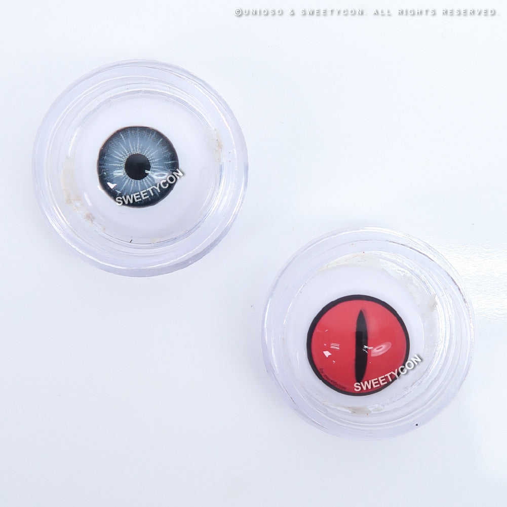 Sweety Crazy Pink Demon Eye / Cat Eye (1 lens/pack)-Crazy Contacts-UNIQSO EU