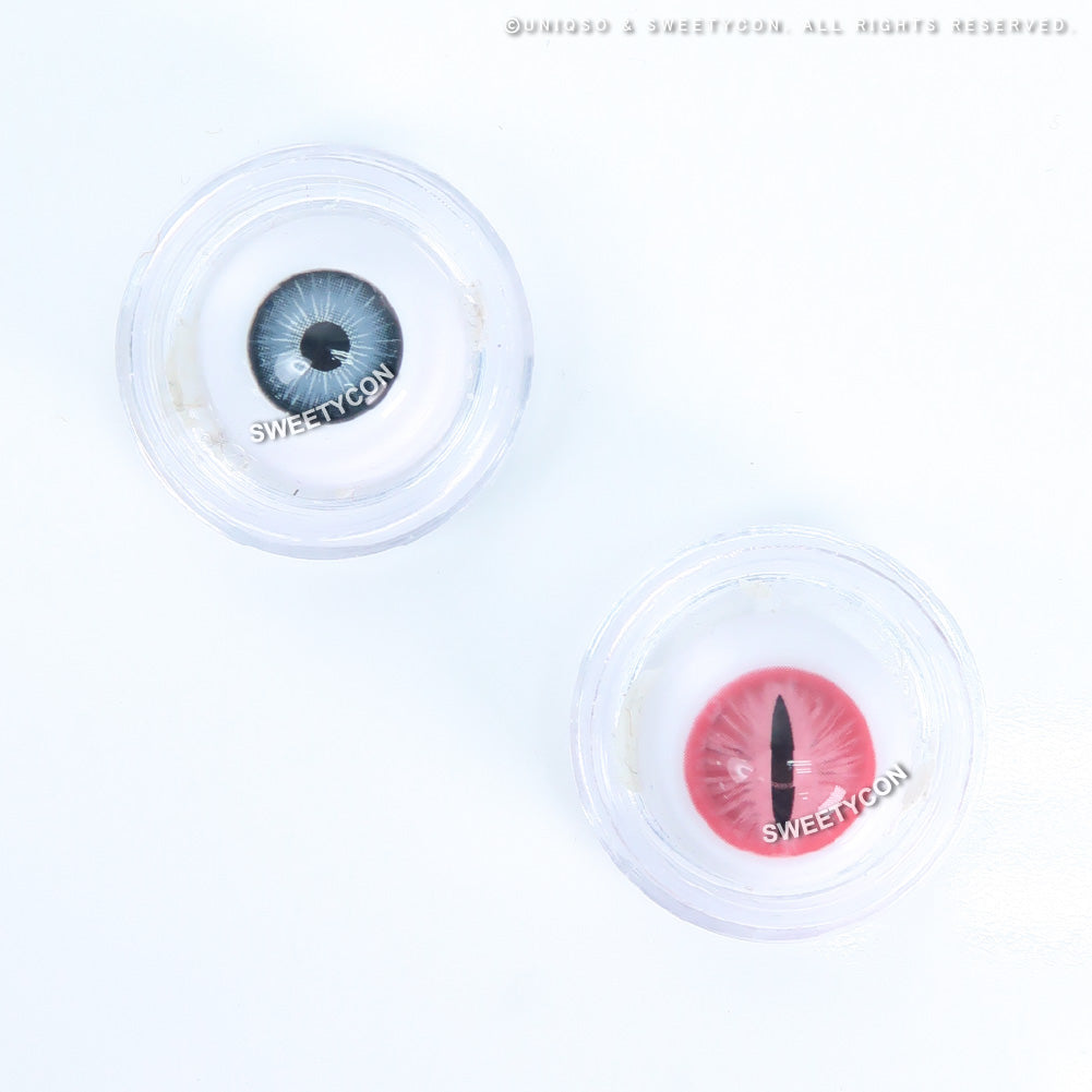 Sweety Crazy Pink Demon Eye / Cat Eye (New) (1 lens/pack)-Crazy Contacts-UNIQSO EU