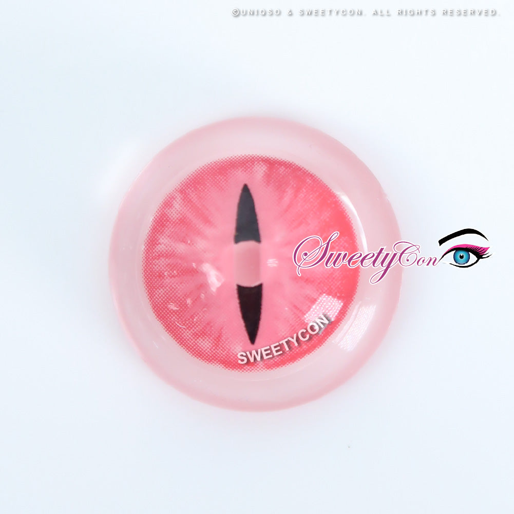 Sweety Crazy Pink Demon Eye / Cat Eye (New) (1 lens/pack)-Crazy Contacts-UNIQSO EU