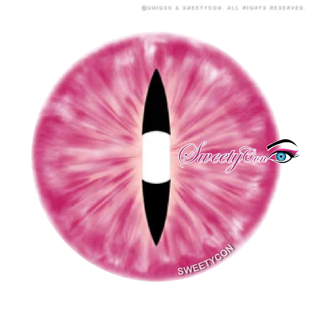 Sweety Crazy Pink Demon Eye / Cat Eye (New) (1 lens/pack)-Crazy Contacts-UNIQSO EU
