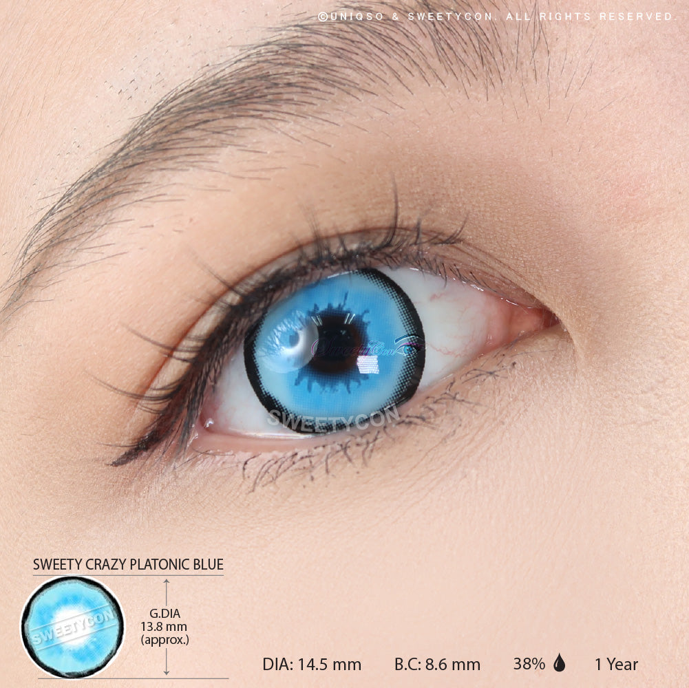 Sweety Crazy Platonic Blue (1 lens/pack)-Crazy Contacts-UNIQSO EU