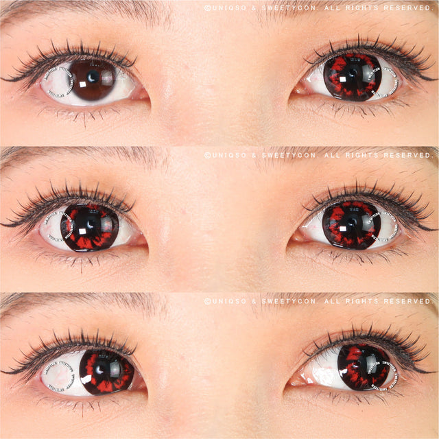 Sweety Crazy Red Demon (1 lens/pack)-Crazy Contacts-UNIQSO EU