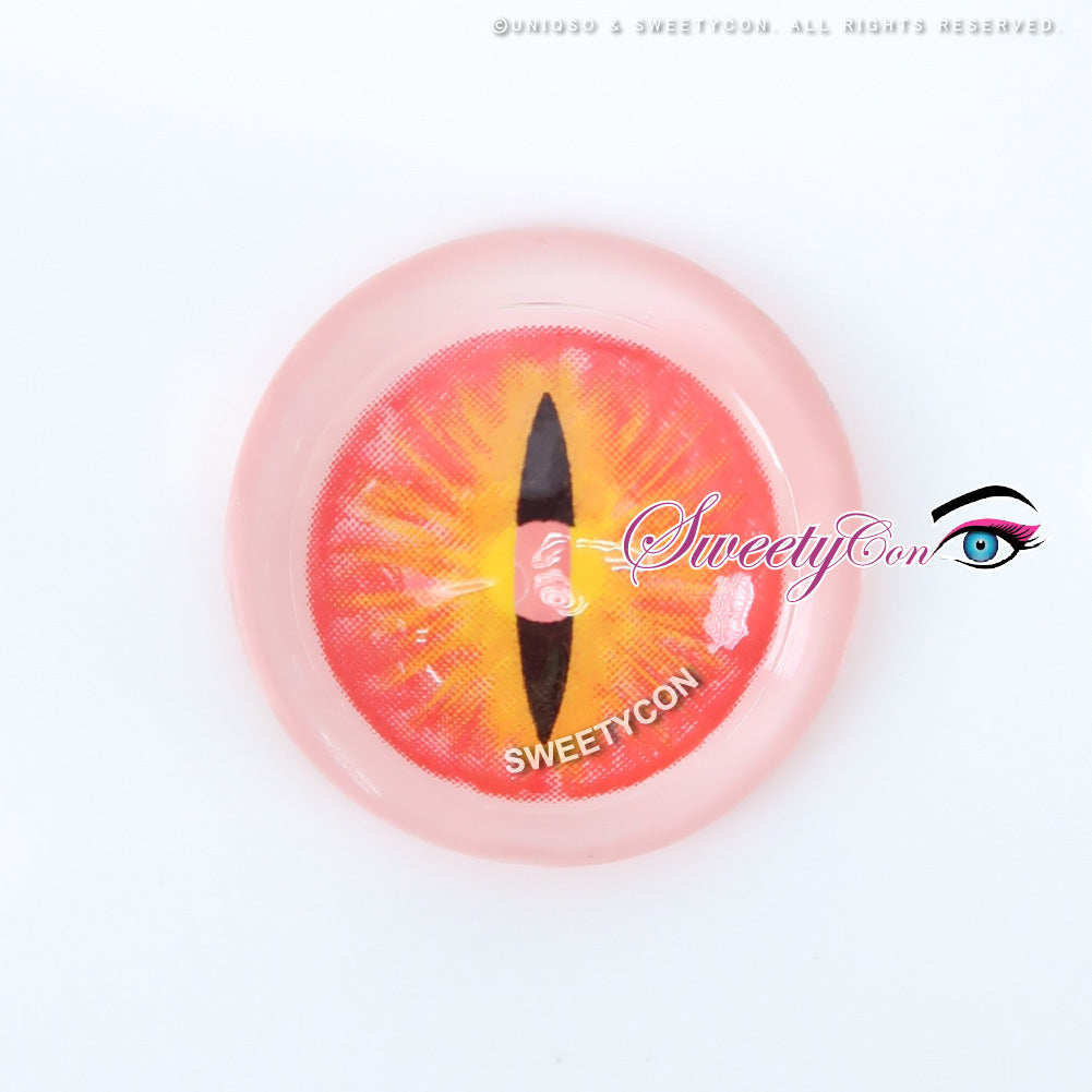 Sweety Crazy Red Demon Eye / Cat Eye (New) (1 lens/pack)-Crazy Contacts-UNIQSO EU
