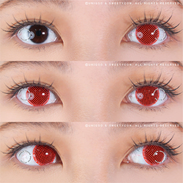 Sweety Crazy Red Screen/ Mesh (1 lens/pack)-Crazy Contacts-UNIQSO EU