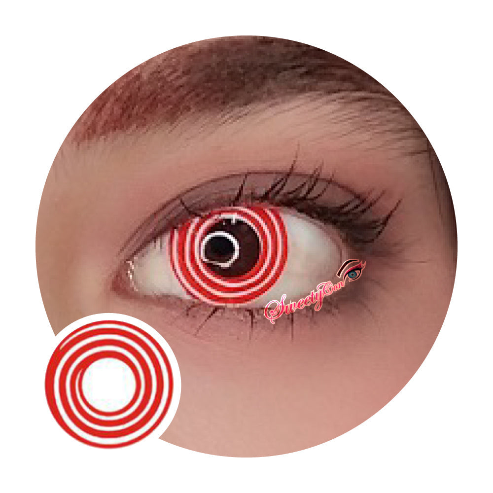 Sweety Crazy Red Spiral (1 lens/pack)-Crazy Contacts-UNIQSO EU