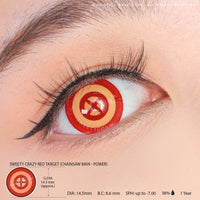 Sweety Crazy Red Target (1 lens/pack)-Crazy Contacts-UNIQSO EU