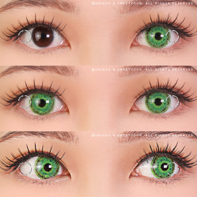 Sweety Crazy Scarlet Witch Green (1 lens/pack)-Crazy Contacts-UNIQSO EU