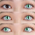 Sweety Crazy Sexy Cat Eye Green (1 lens/pack)-Crazy Contacts-UNIQSO EU