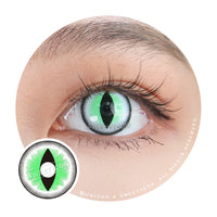 Sweety Crazy Sexy Cat Eye Green (1 lens/pack)-Crazy Contacts-UNIQSO EU