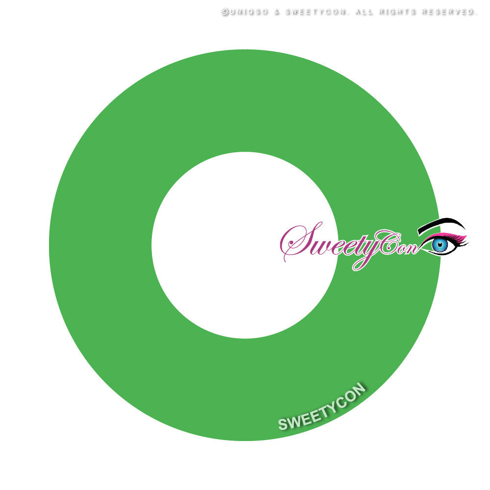 Sweety Crazy Solid Dark Green (1 lens/pack)-Crazy Contacts-UNIQSO EU