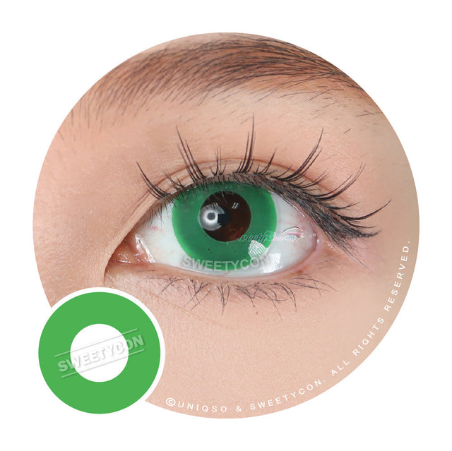 Sweety Crazy Solid Dark Green (1 lens/pack)-Crazy Contacts-UNIQSO EU
