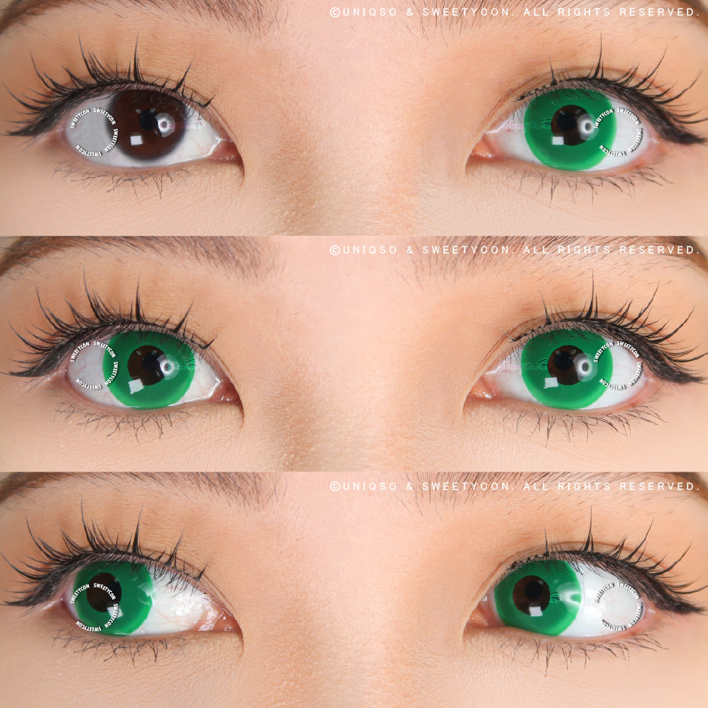 Sweety Crazy Solid Green (1 lens/pack)-Crazy Contacts-UNIQSO EU