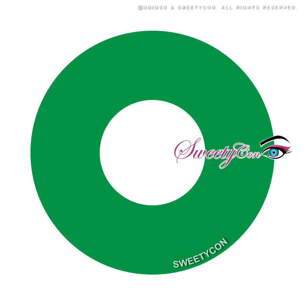 Sweety Crazy Solid Green (1 lens/pack)-Crazy Contacts-UNIQSO EU