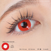 Sweety Crazy Solid Red (1 lens/pack)-Crazy Contacts-UNIQSO EU