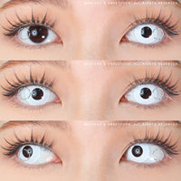 Sweety Crazy Solid White/Whiteout - 1 Day Disposable (1 lens/pack)-Crazy Contacts-UNIQSO EU