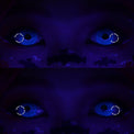 Sweety Crazy UV Glow Blue (1 lens/pack)-UV Contacts-UNIQSO EU