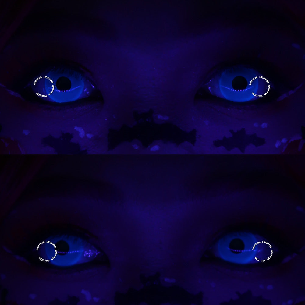 Sweety Crazy UV Glow Blue (1 lens/pack)-UV Contacts-UNIQSO EU