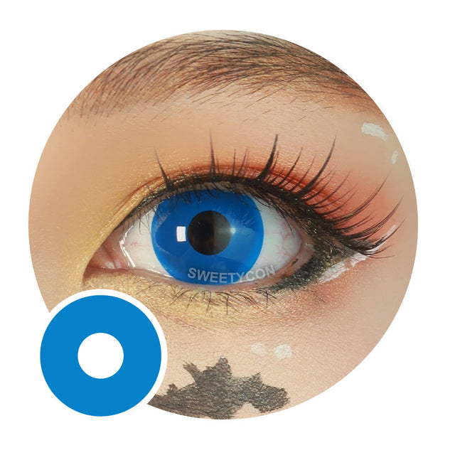 Sweety Crazy UV Glow Blue (1 lens/pack)-UV Contacts-UNIQSO EU