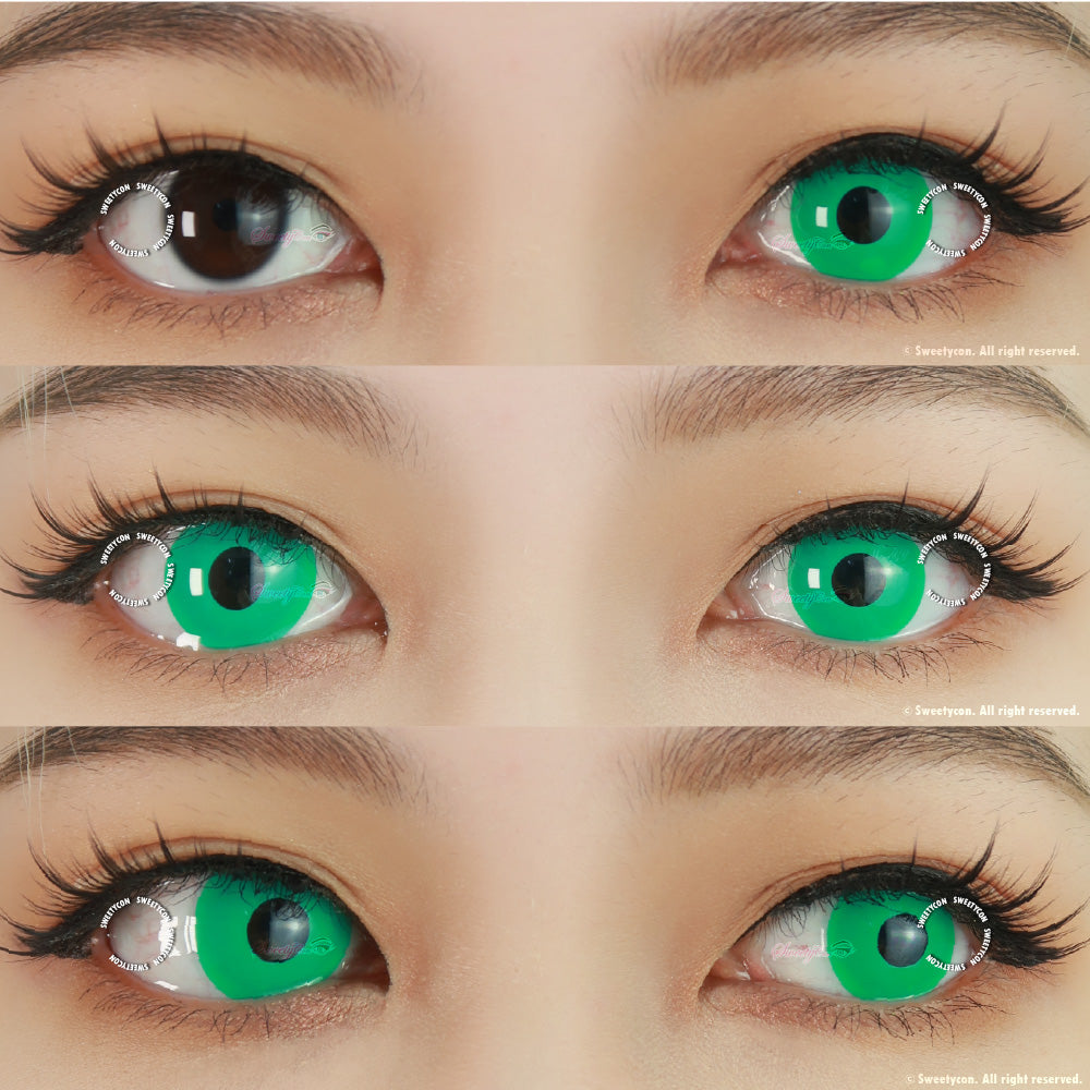 Sweety Crazy UV Glow Green (1 lens/pack)-UV Contacts-UNIQSO EU