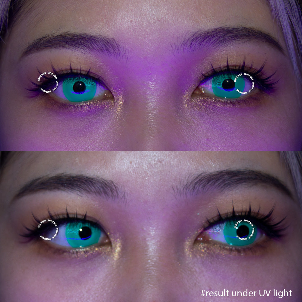 Sweety Crazy UV Glow Green (1 lens/pack)-UV Contacts-UNIQSO EU