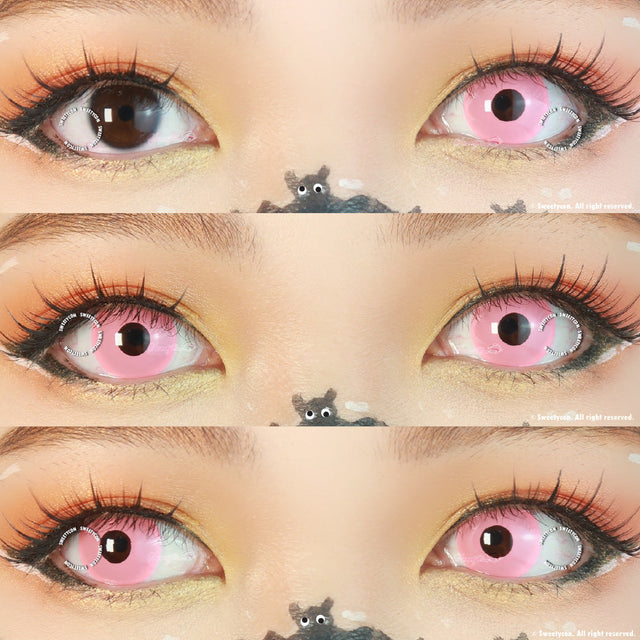 Sweety Crazy UV Glow Pink (1 lens/pack)-UV Contacts-UNIQSO EU