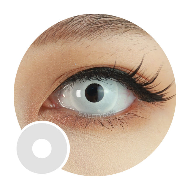 Sweety Crazy UV Glow White (1 lens/pack)-UV Contacts-UNIQSO EU