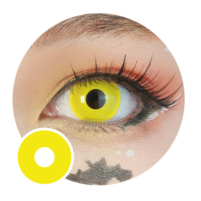 Sweety Crazy UV Glow Yellow (1 lens/pack)-UV Contacts-UNIQSO EU